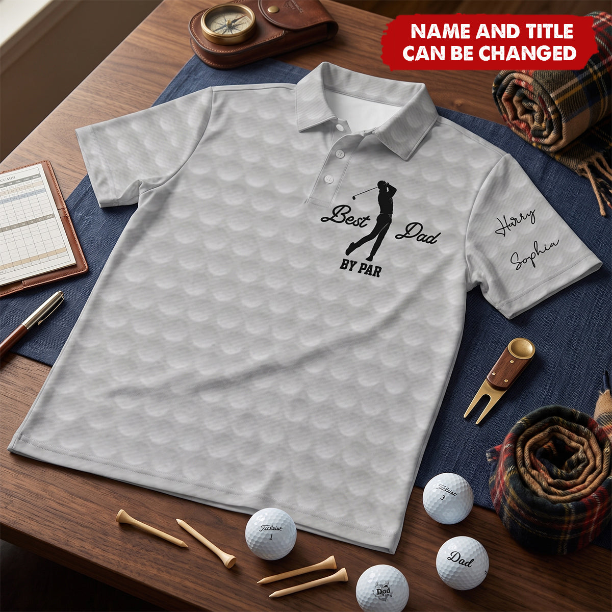 Custom Polo Shirt - Personalized Father's Day Birthday Golf Gifts For Dad, Grandpa - Born To Golf Forced To Work