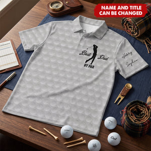 Custom Polo Shirt - Personalized Father's Day Birthday Golf Gifts For Dad, Grandpa - Born To Golf Forced To Work