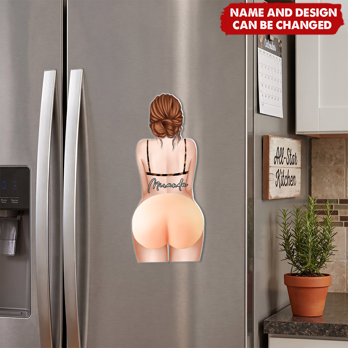 Big Butt Funny & Naughty - Personalized Fridge Magnet