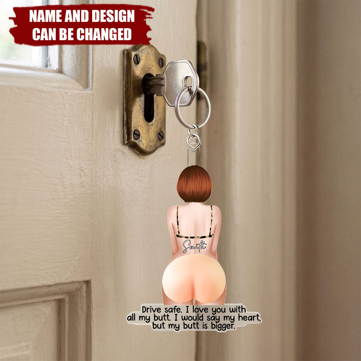 Drive Safe I Fcking Love You - Personalized Rear View Mirror Ornament