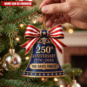 Custom Acrylic Ornament - Personalized America 250th Anniversary Christmas Gifts For Mom, Dad, Brother, Sister - Freedom Looks Good