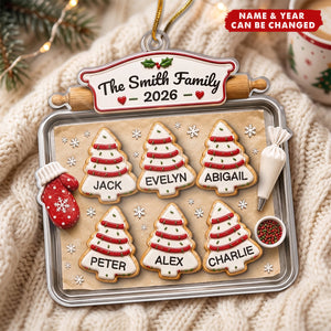 Custom Acrylic Ornament - Personalized Christmas Birthday Gifts For Mom, Dad, Brother, Sister - Joy Feels Like Family