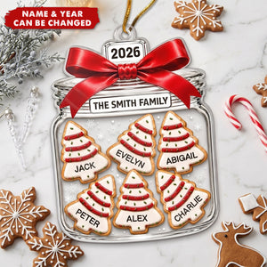 Custom Acrylic Ornament - Personalized Christmas Birthday Gifts For Mom, Dad, Brother, Sister - Sweet Holiday Traditions