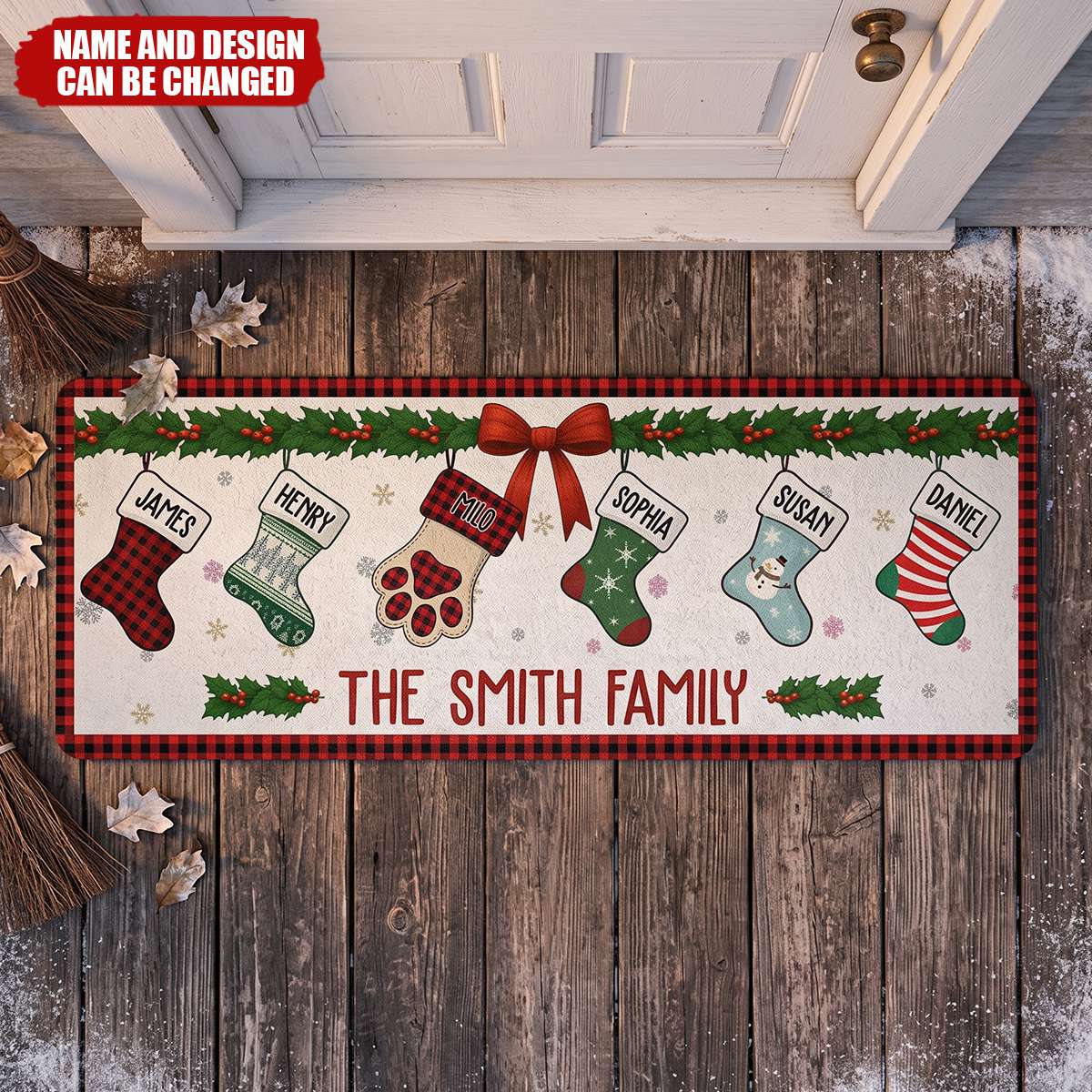 Christmas Together - Personalized Runner Rug