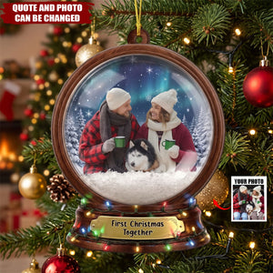 Custom Photo Family Together Christmas Gifts - Personalized Ornament