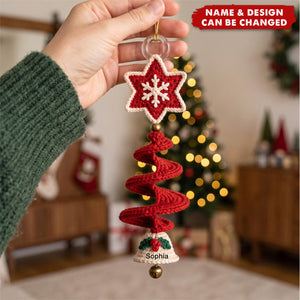 Custom Star Snowflake Bell Acrylic Ornament - Personalized Christmas Birthday Gifts For Family,Friend - Personalized Ornament