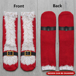 Funny Christmas Gag Gift For Friends Siblings Family - Personalized Christmas Character Feet Socks