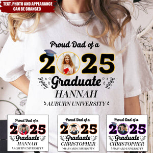 Proud Family Of A 2025 Graduate - Personalized Shirt - Graduation Family Shirt, Grduation Gift
