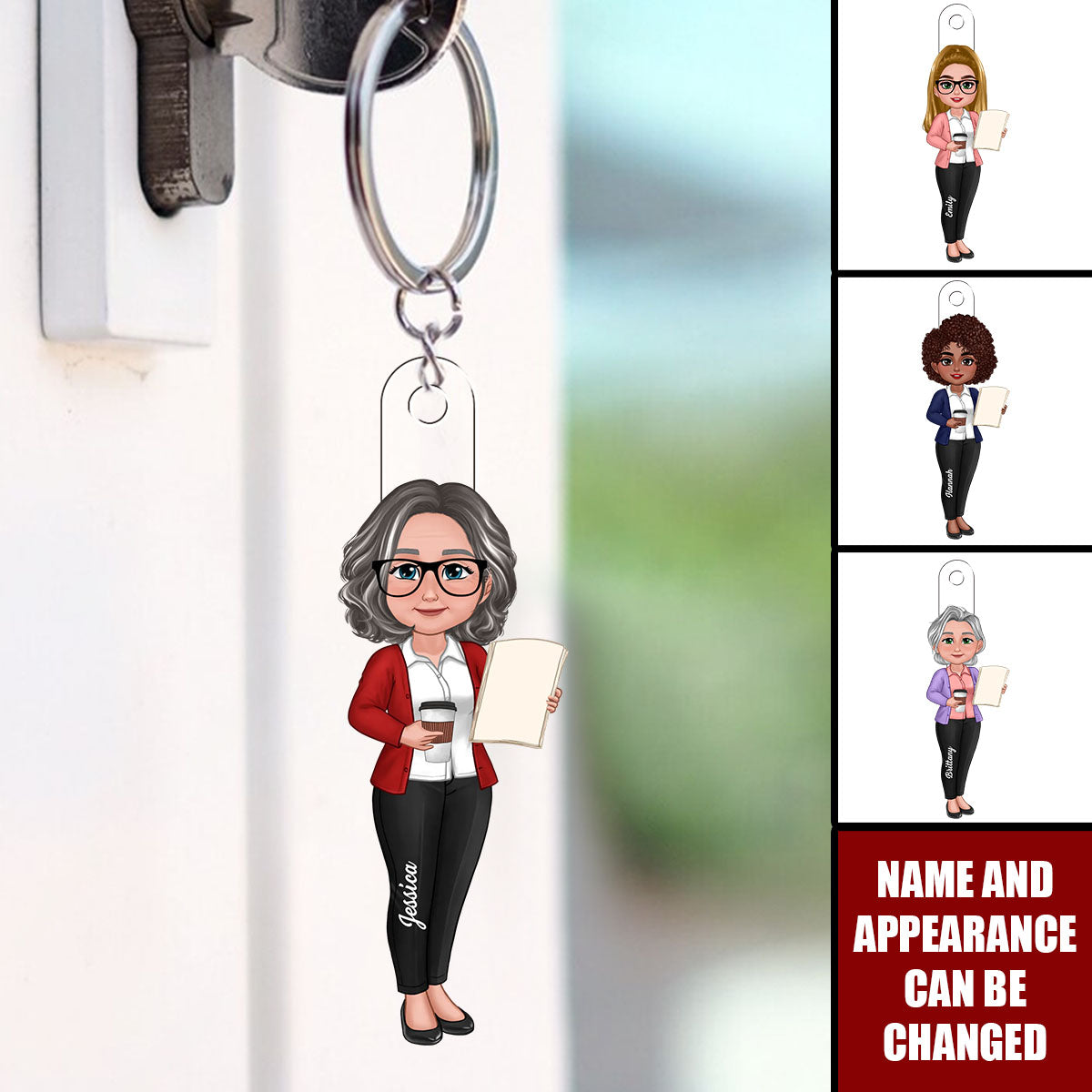 Beautiful Teacher - Personalized Acrylic Keychain