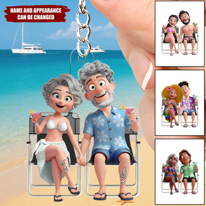 Summer Couples - Personalized Acrylic Keychain