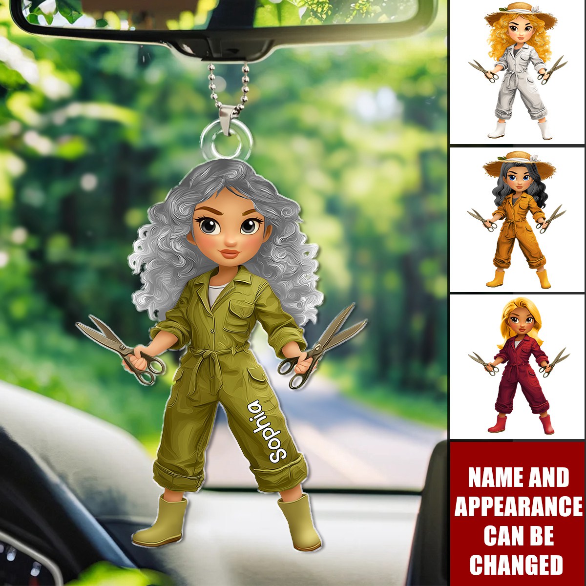 Crazy Plant Lady - Personalized Acrylic Ornament, Car Hanger