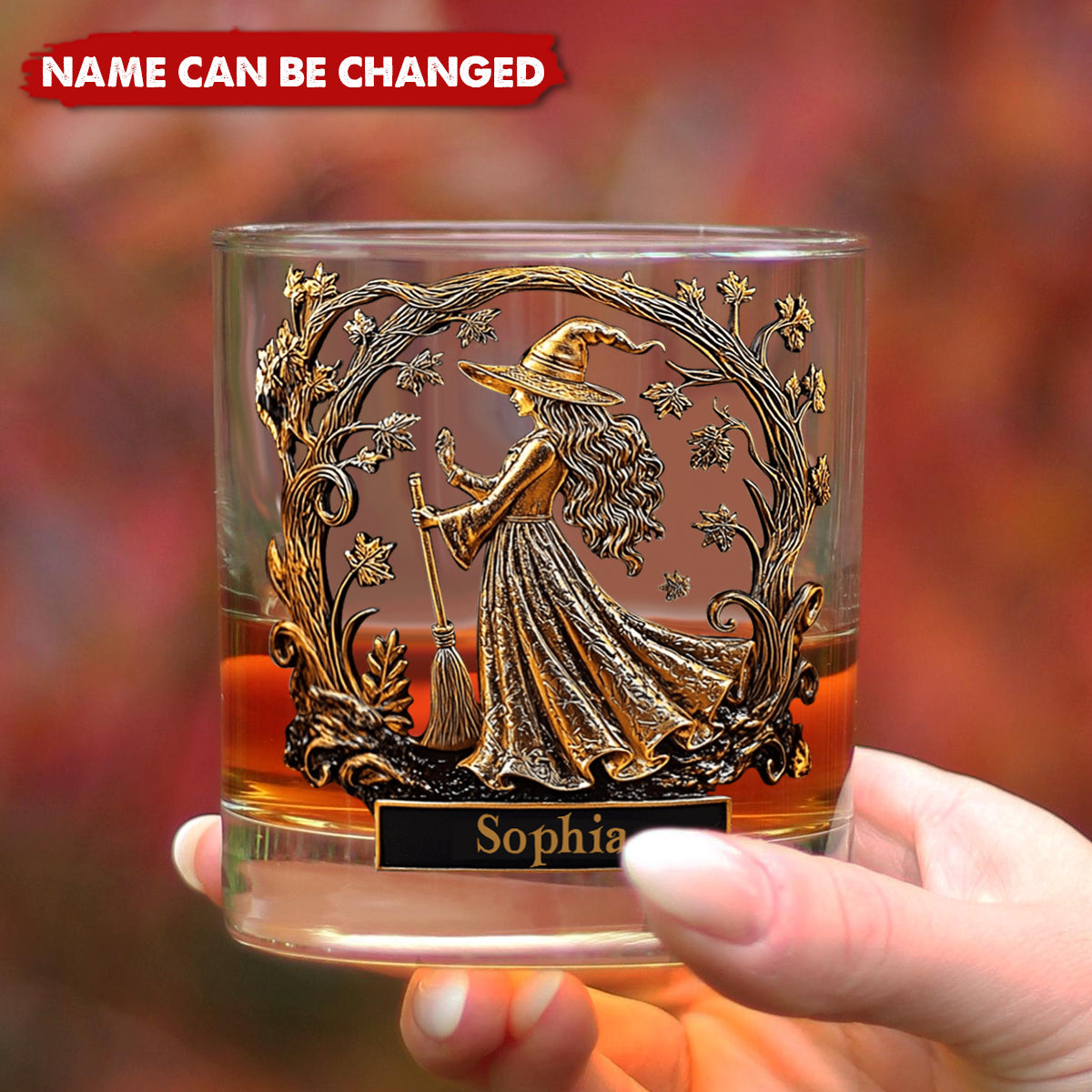 Cool Witches Drink Whiskey - Personalized Witch Whiskey Glass