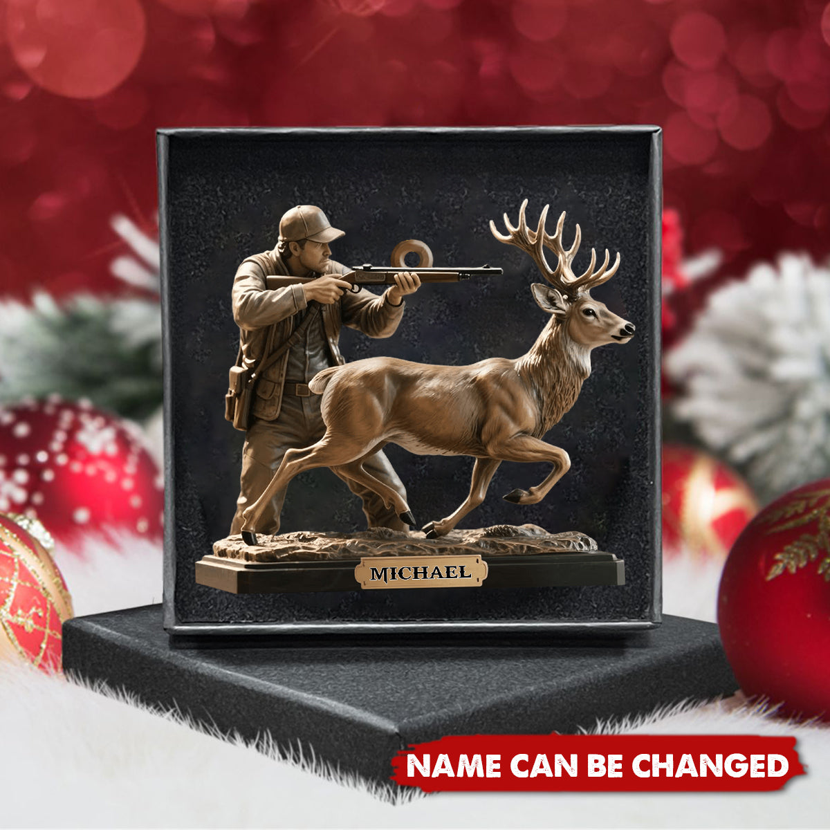 Love Hunting - Personalized Christmas Acrylic Ornament