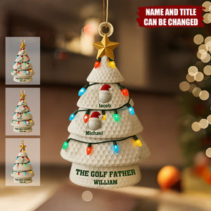 The Golf Father - Personalized Christmas Acrylic Ornament