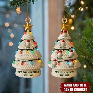 The Golf Father - Personalized Christmas Acrylic Ornament