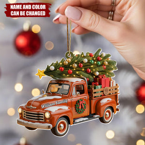 Truck Christmas - Personalized Christmas Acrylic Ornament