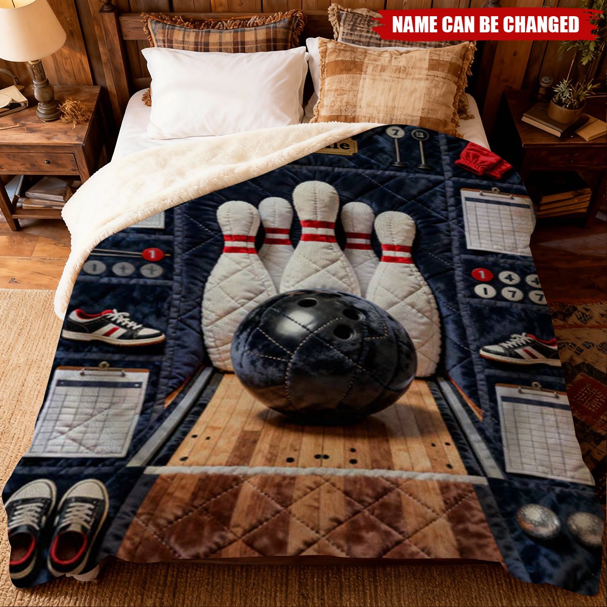 Love Bowling - Personalized Bowling Blanket