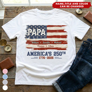 Built On Freedom - Personalized Shirt For Dad, Grandpa