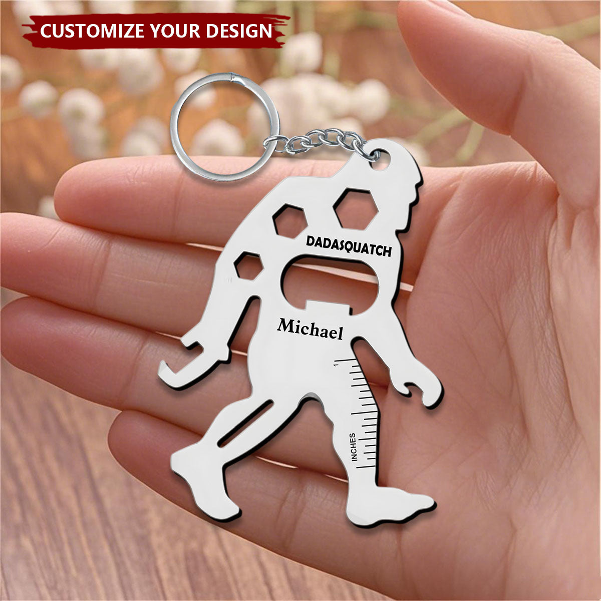 Personalized Father Metal Multitools Sheet Stainless Steel Keychain