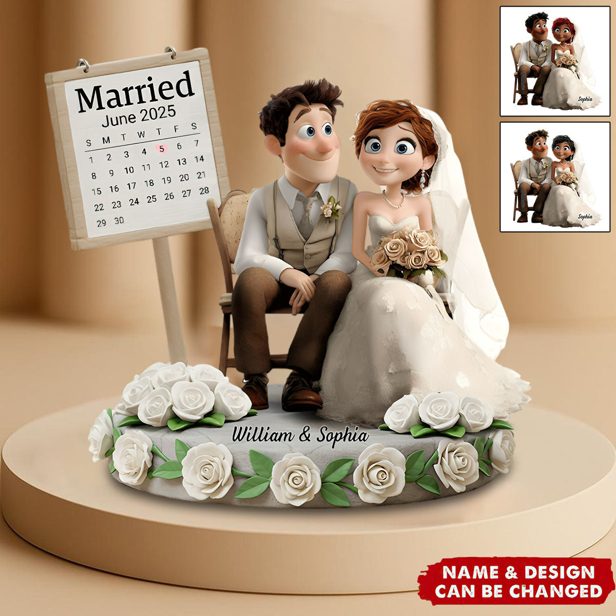 Happily Ever After - Personalized Couple Acrylic Plaque