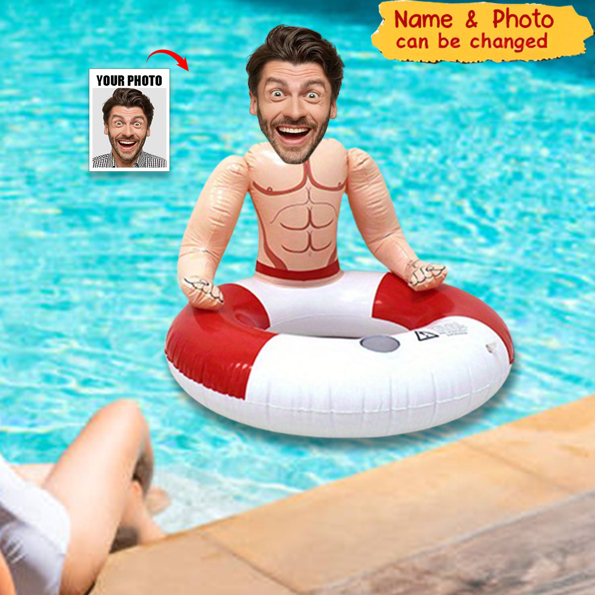 Custom Pool Float Bachelorette Party - Personalized Swimming Ring