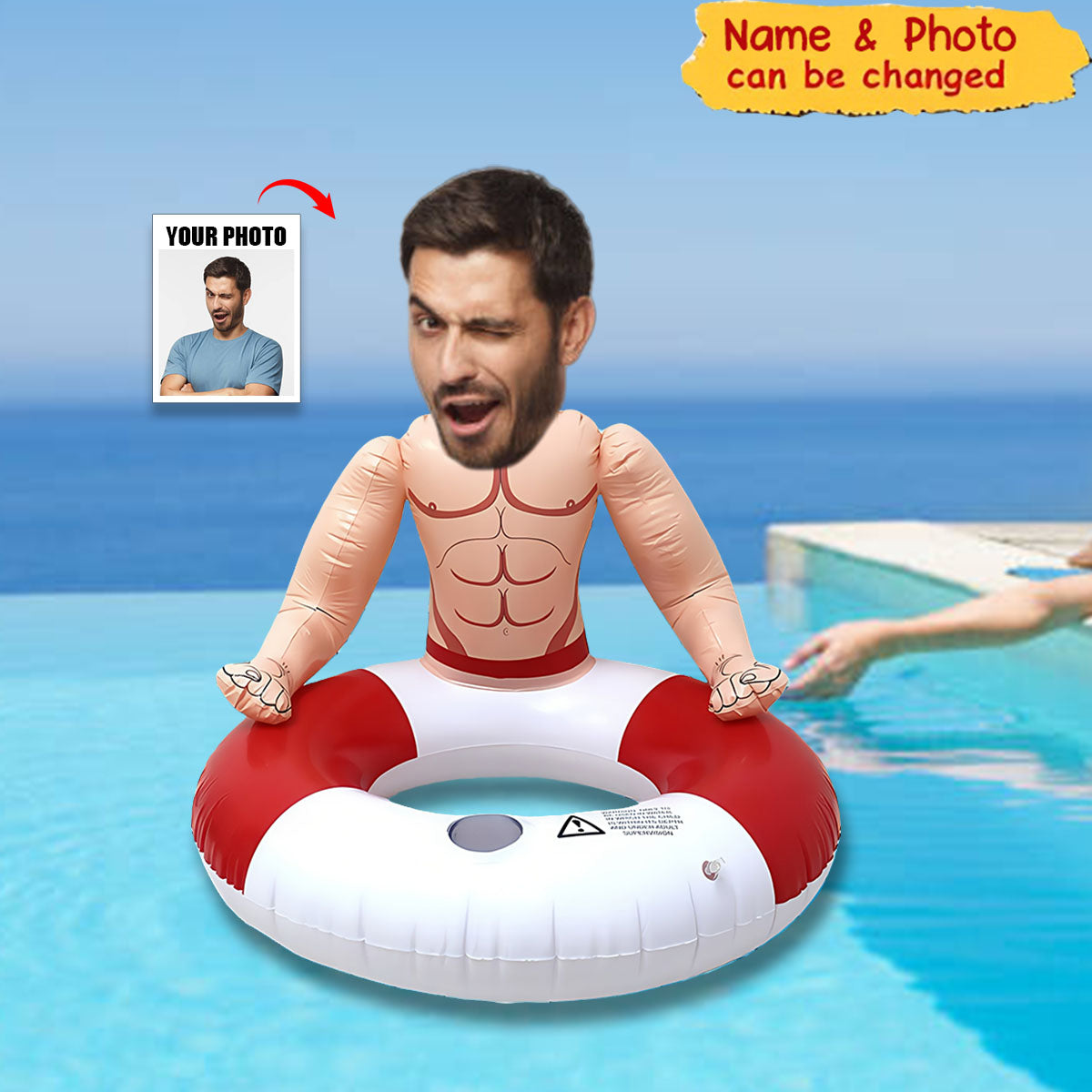 Custom Pool Float Bachelorette Party - Personalized Swimming Ring
