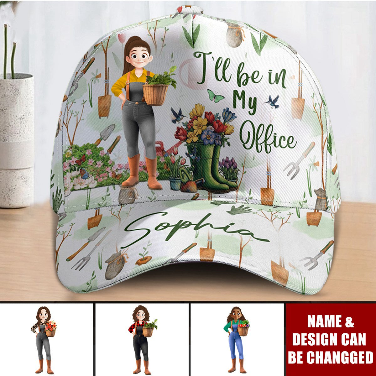 I'll Be In My Office Cartoon Version - Personalized Classic Cap