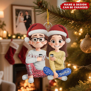 Personalized Acrylic Ornament - Christmas Is Better With You