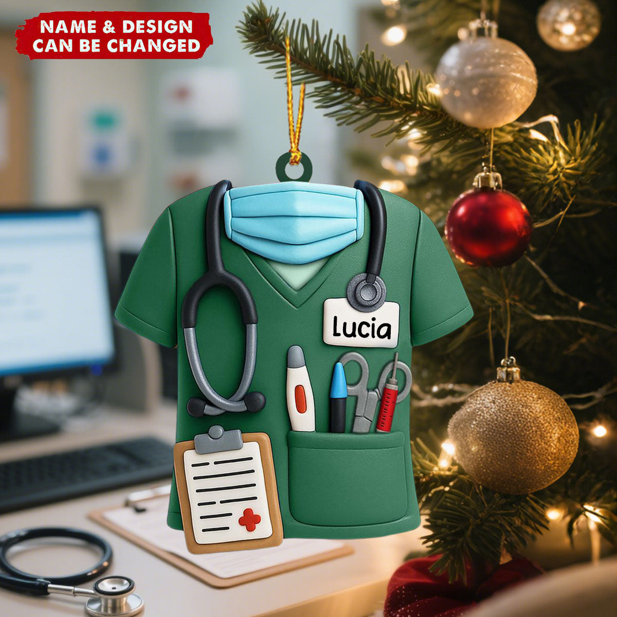 Celebrate Your Favorite Nurse With This Nurse Ornament - Personalized Acrylic Ornament