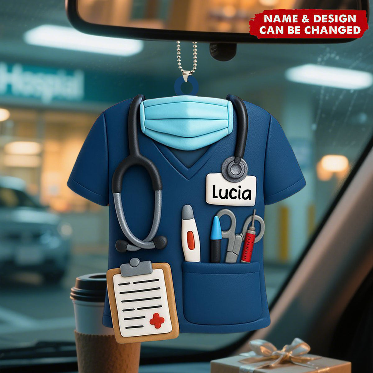 Celebrate Your Favorite Nurse With This Nurse Ornament - Personalized Car Ornament
