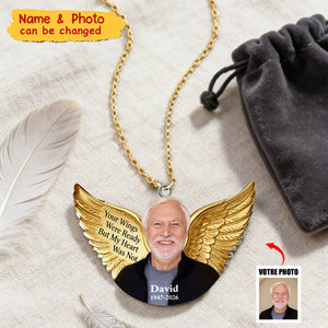 Your Wings Were Ready - Personalized Memorial Necklace