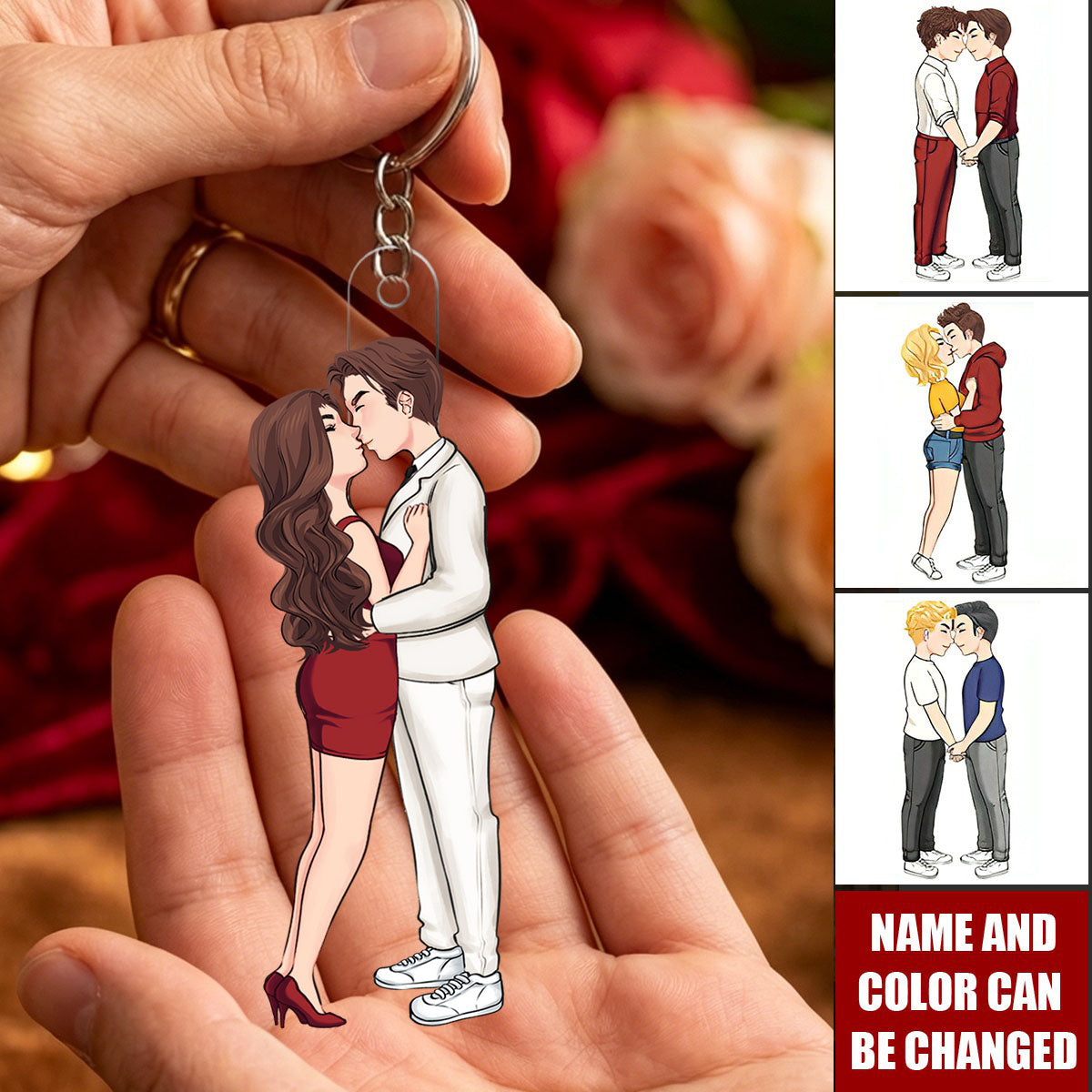 You Are My Missing Piece - Personalized Couple Keychain