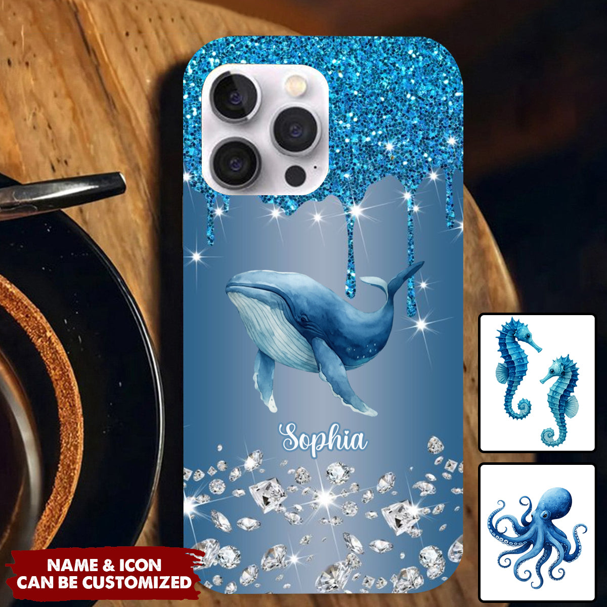 Beautiful Dolphins - Personalized Dolphin Full Print Phone Case