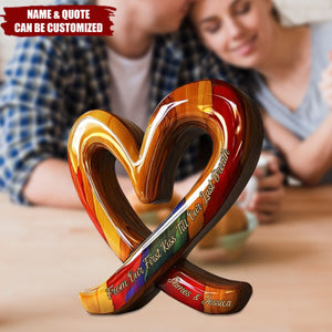 You And Me We Got This - Personalized Couple Custom Shaped Wood Plaque