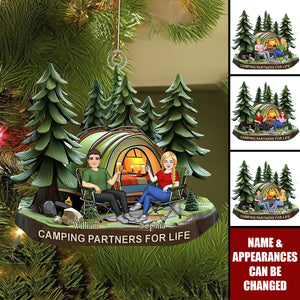 Camping Partners For Life - Personalized Acrylic Ornament