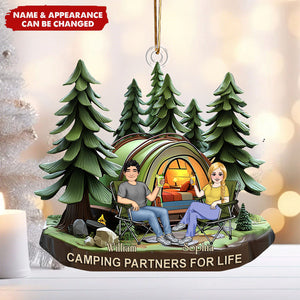 Camping Partners For Life - Personalized Acrylic Ornament