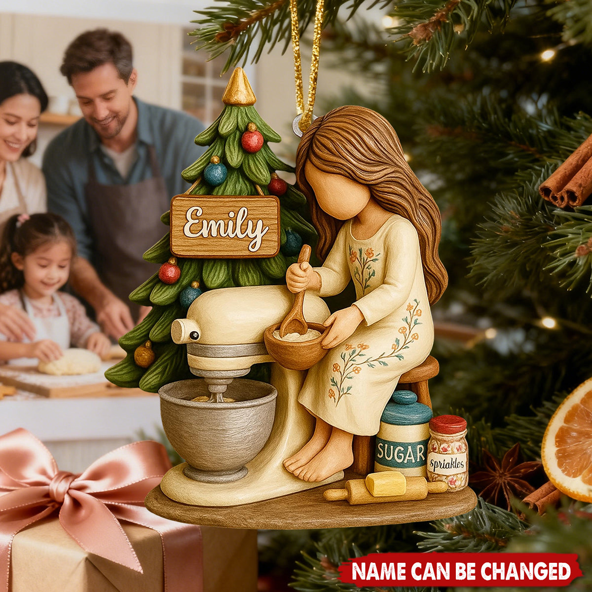Just A Girl Who Loves Baking Mixer - Personalized Acrylic Christmas Ornament