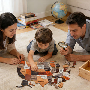 The United States Map Wooden Puzzle