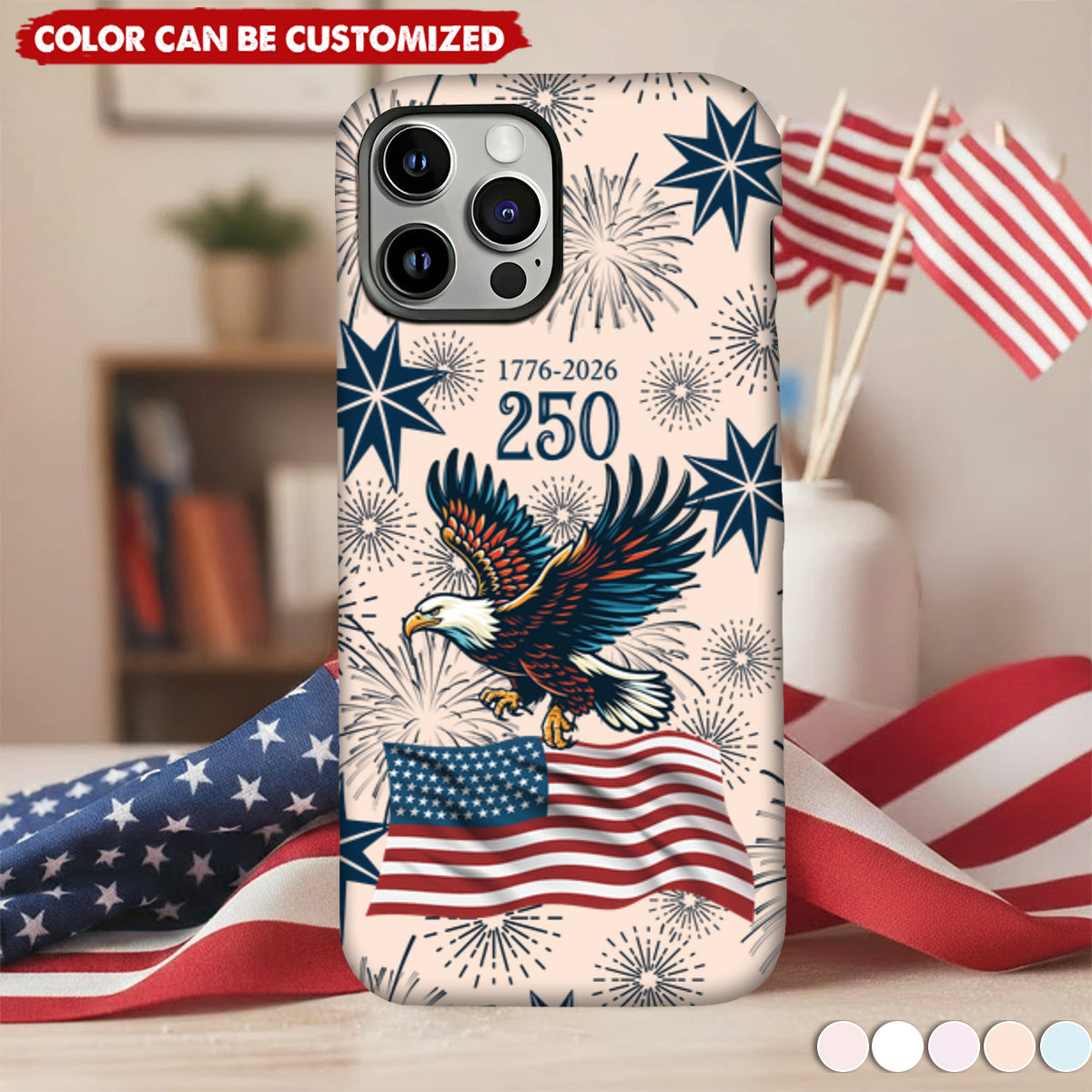 Personalized USA 250 Anniversary Eagle 1776-2026 Phone Case