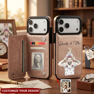 Custom Photo Watercolor Father's Day Gift For Dad, Husband - Personalized Phone Case