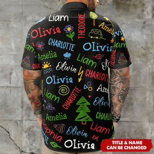 Reasons I Love Being A Papa - Personalized Hawaiian Shirt