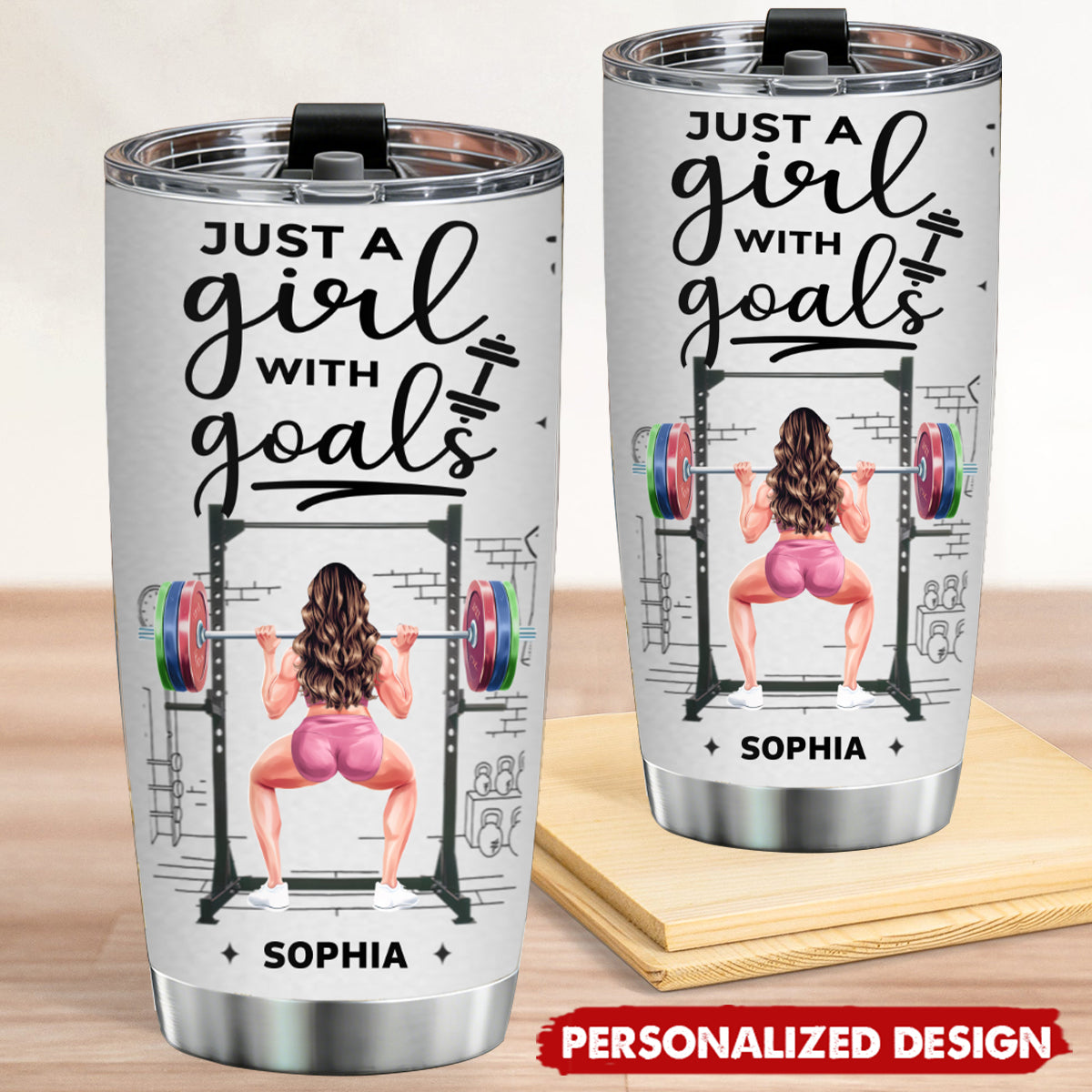 Fitness Workout Gym Motivational Gifts For Team, Her - Personalized Tumbler Cup