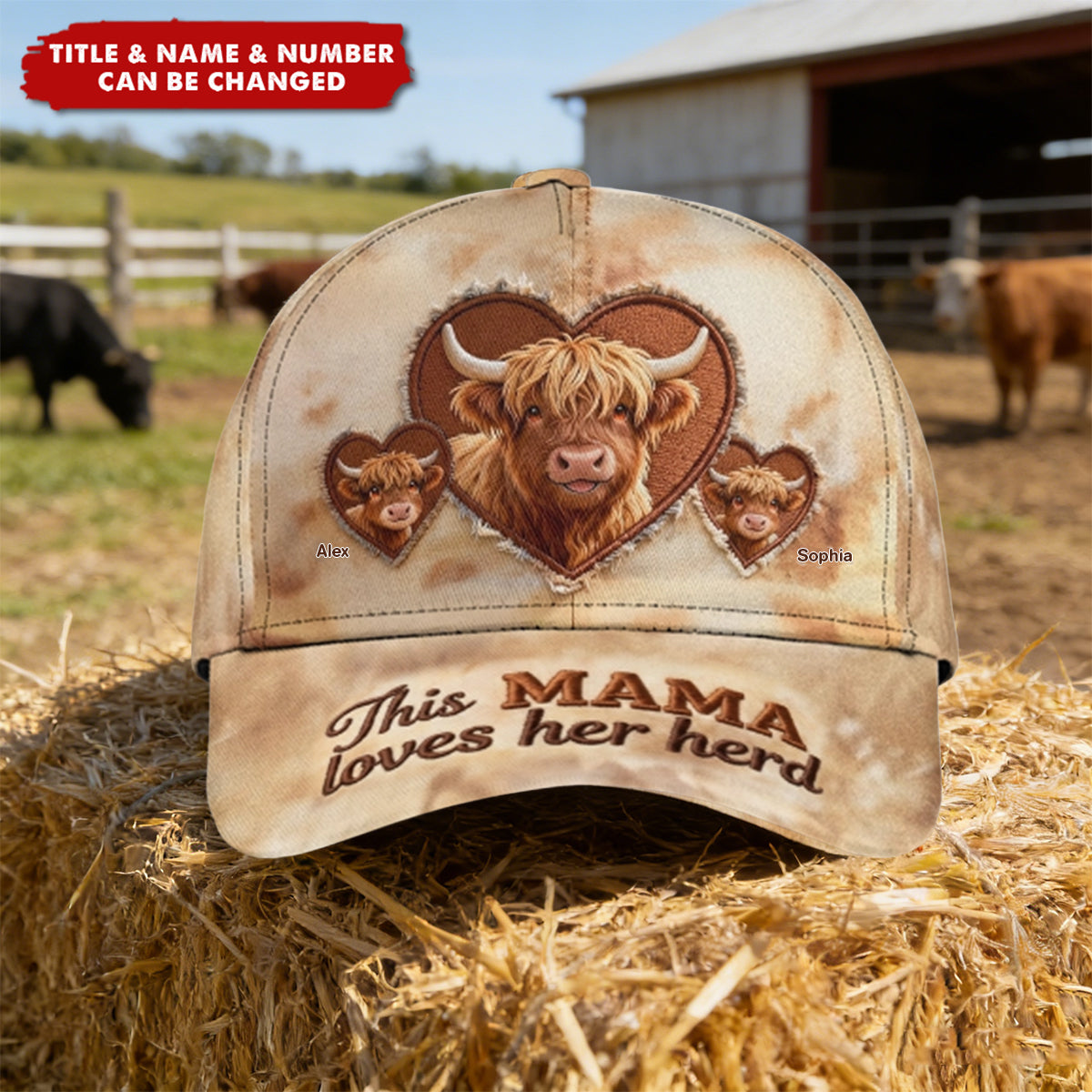 This Mama Loves Her Herd - Personalized Mother Classic Cap