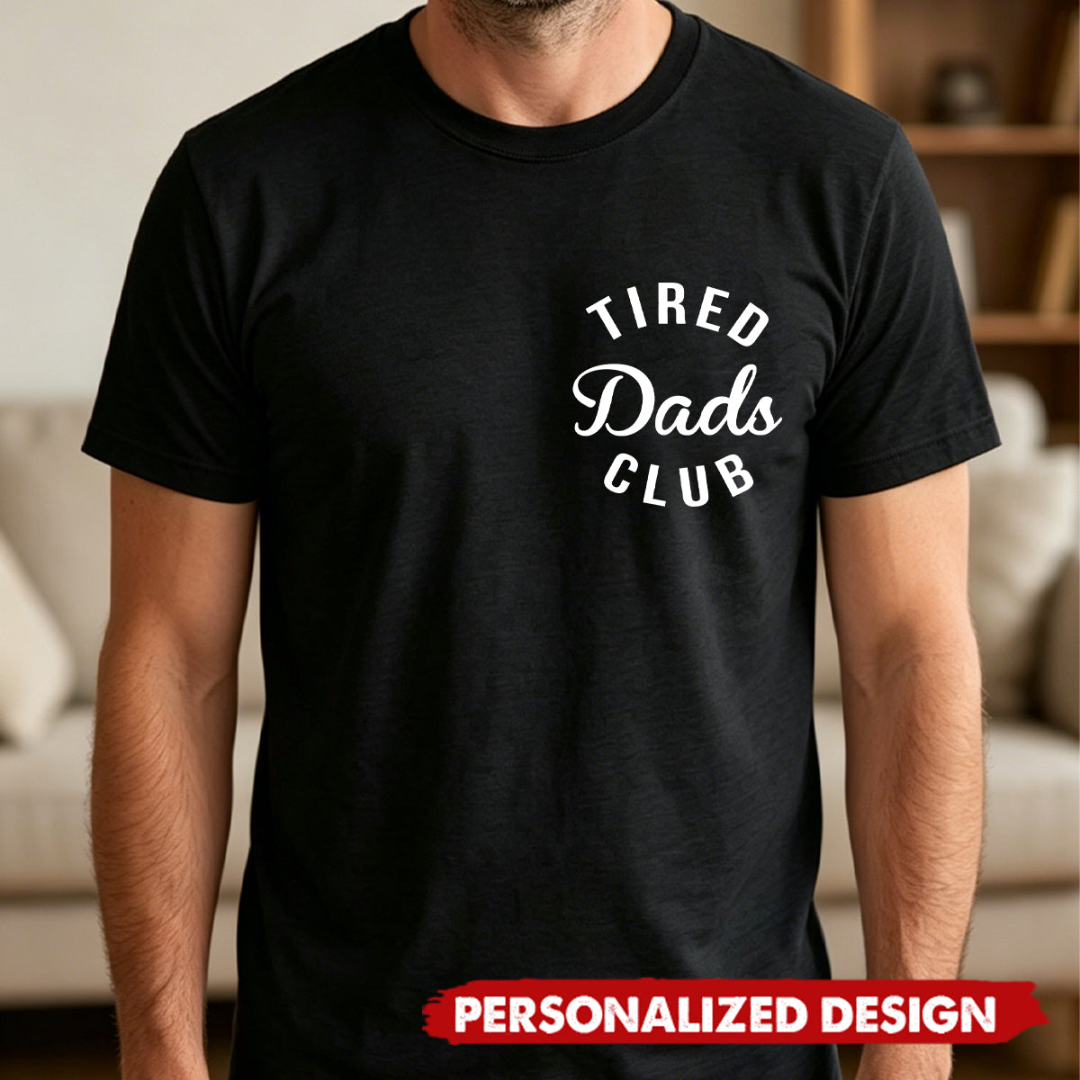 Tired Dads Club Construction Car Track Massage Funny Father Day Gifts For Dad - Personalized Shirt