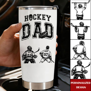 Father's Day Gifts, Custom Hockey Father, Grandpa - Personalized Tumbler