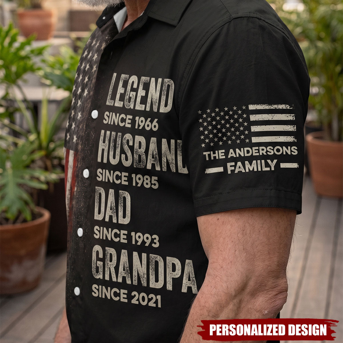 Father's Day Gifts, Legend, Husband, Dad And Grandpa Custom Family Name - Personalized Hawaiian Shirt