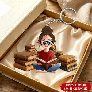 Books To Read For Kids & Book Lovers - Personalized Acrylic Keychain
