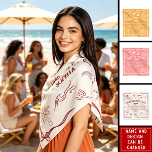 Girls Trip Besties Summer Bachelorette Bandana - Personalized Scarf