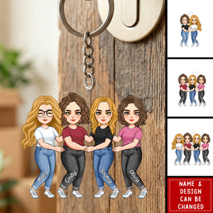 We'll Be New Besties - Personalized Acrylic Keychain