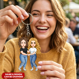 We'll Be New Besties - Personalized Acrylic Keychain